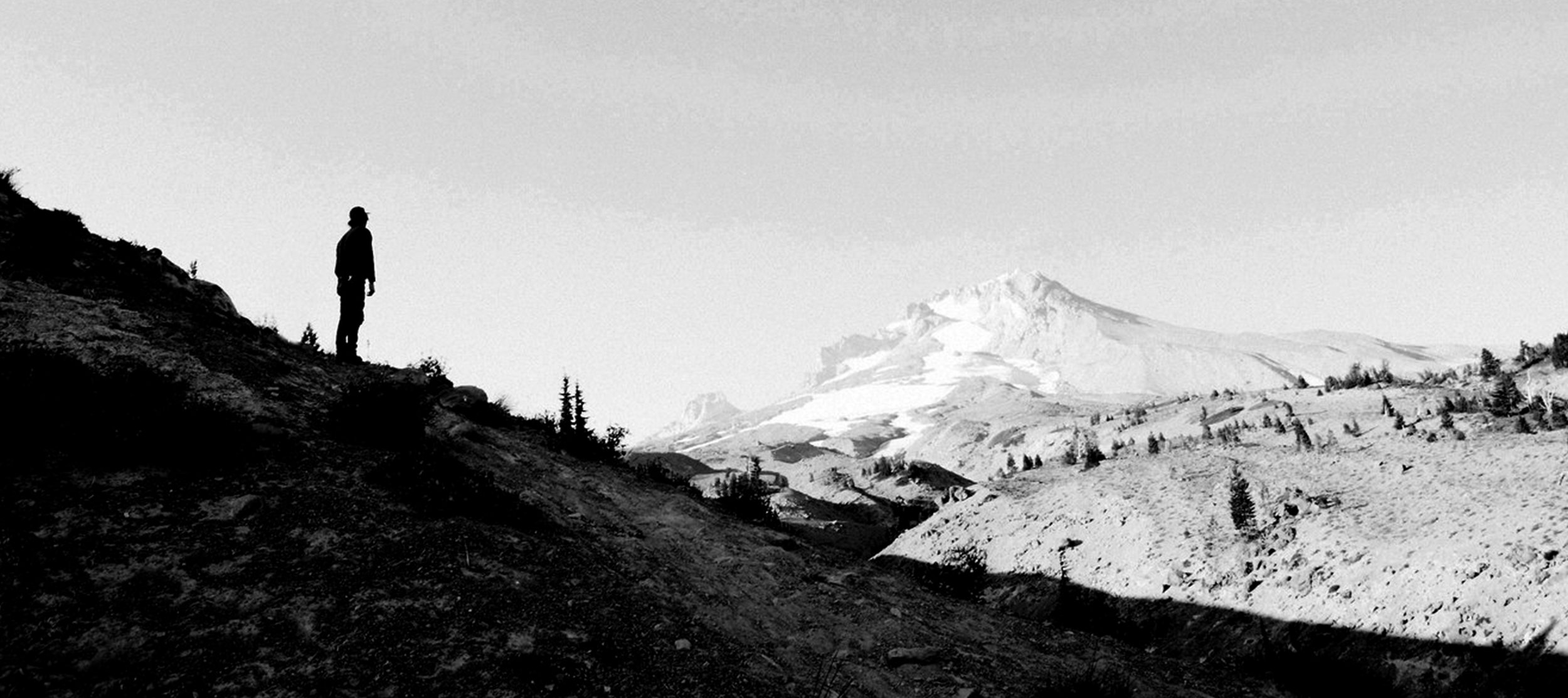 Marlboro Black — black-and-white mountain landscape